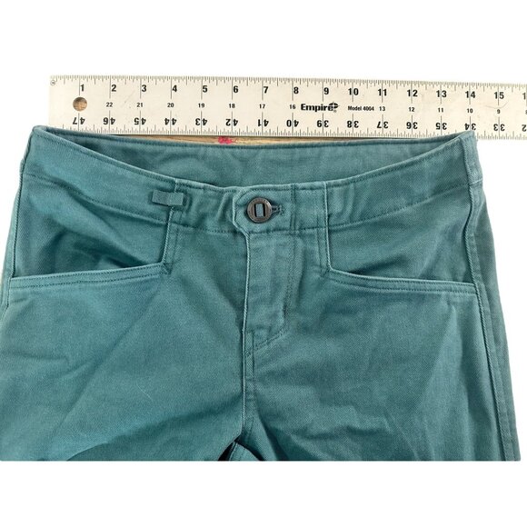 Patagonia Escala Rock Pants Women 4 Green Gorpcore Slim Mid Rise Stretch Outdoor - Picture 7 of 16